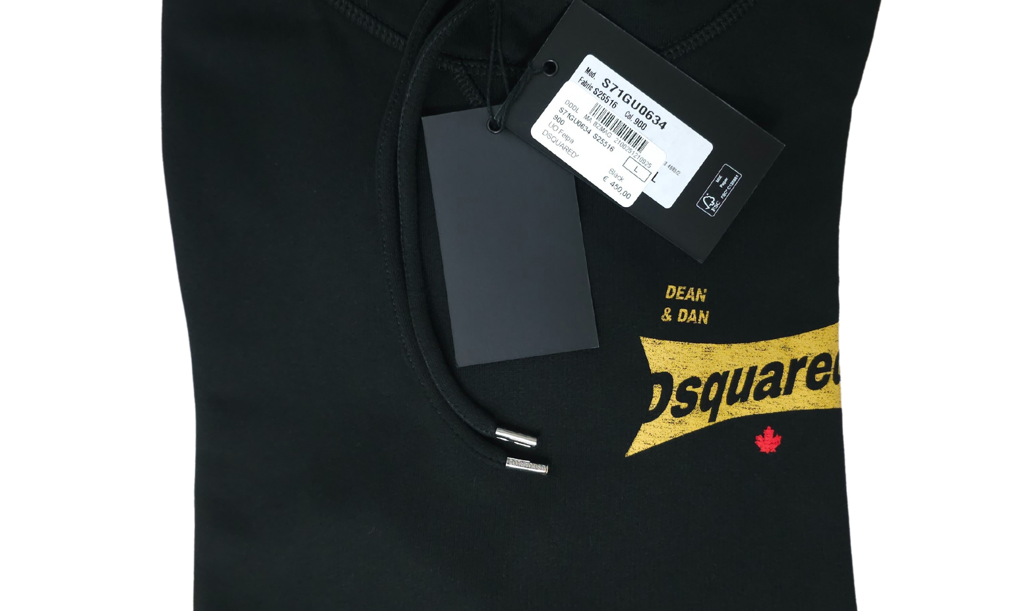 Dsquared 2025 black sweatshirt